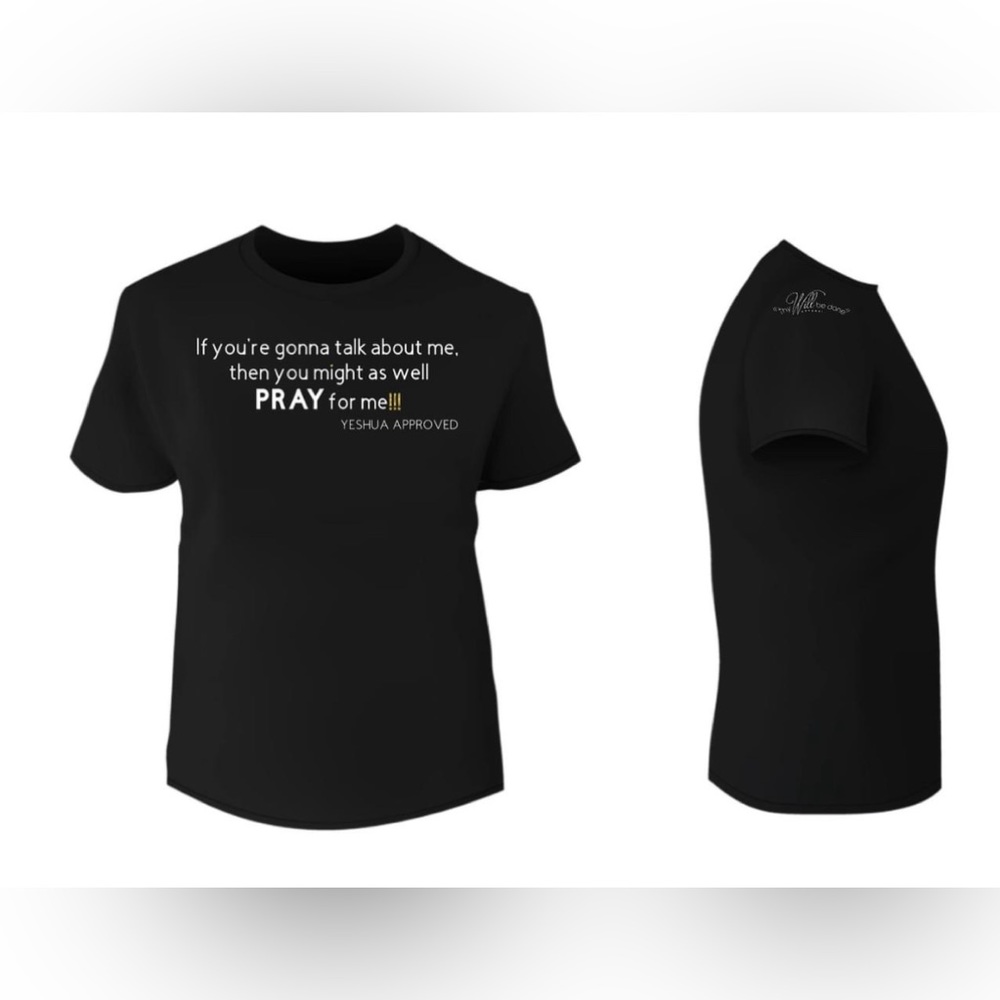 Faith based tee shirt apparel.💛